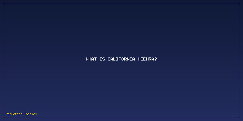California HEEHRA: What is California HEEHRA?