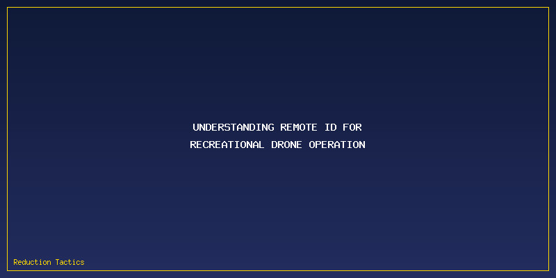 Remote ID Explanation Recreational Drones: Understanding Remote ID for Recreational Drone Operation